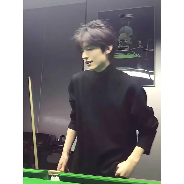 黑色半高领德绒打底衫男款秋冬加绒内搭T恤加厚长袖t恤保暖卫衣