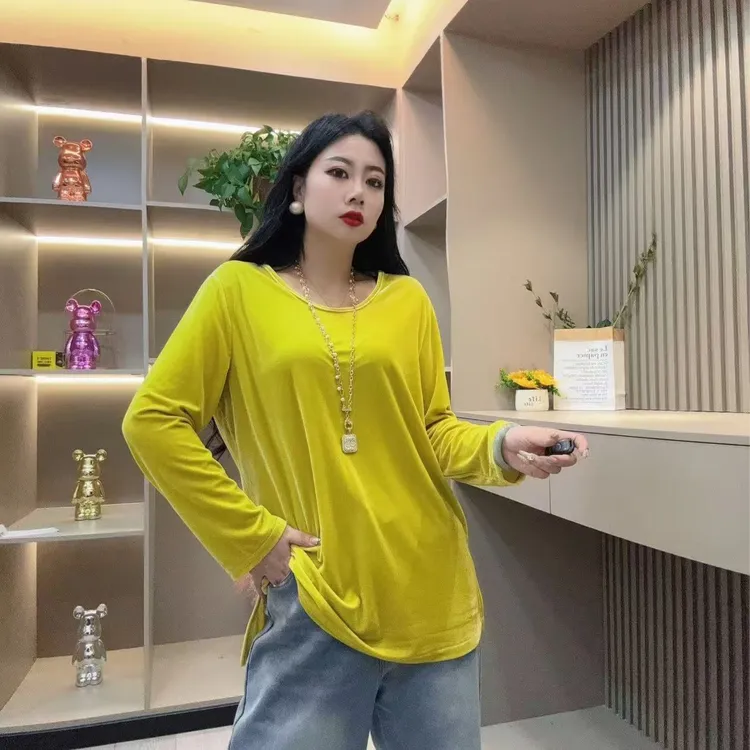 冬季上衣-千 35073 时尚潮流保暖纯色设计休闲胖MM大码女装新款