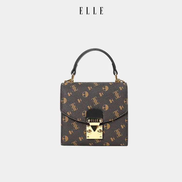 ELLE25新品上新时尚辣妹小方包斜挎包mini小方包46384