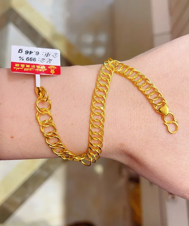 足金手链6.46克（730/克）18cm 长时尚