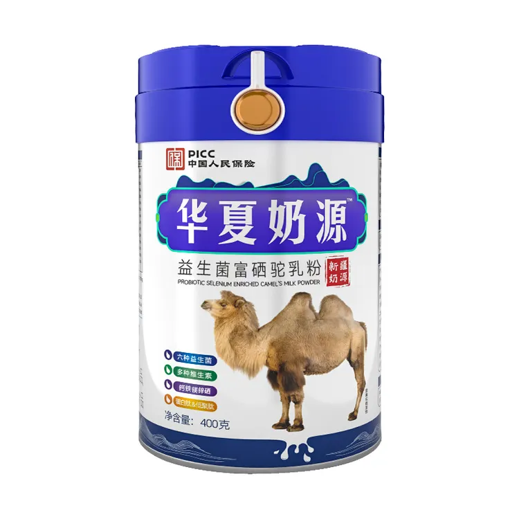 华夏奶源高钙富硒益生菌驼奶粉骆驼400g/罐