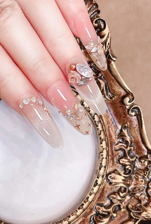 【秋日小香】温柔气质款湿湿露露手工穿戴甲B5