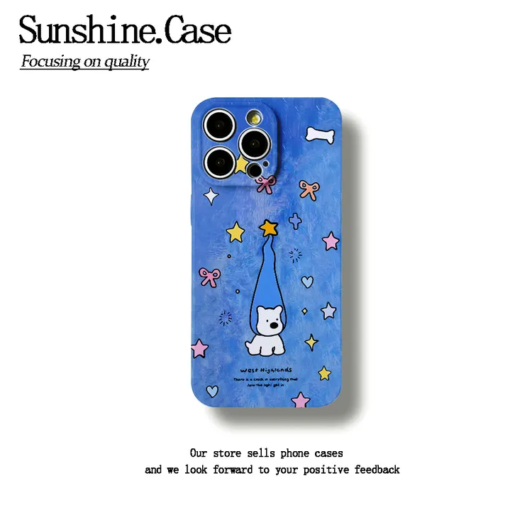 魔法小狗软壳适用苹果oppo华为vivo小米手机壳防摔全包ins