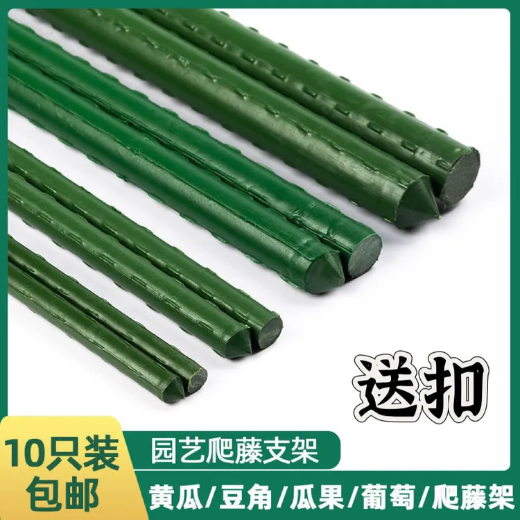 番茄黄瓜丝瓜架子豆角葡萄架植物专用支架园艺爬藤杆包塑钢管固定