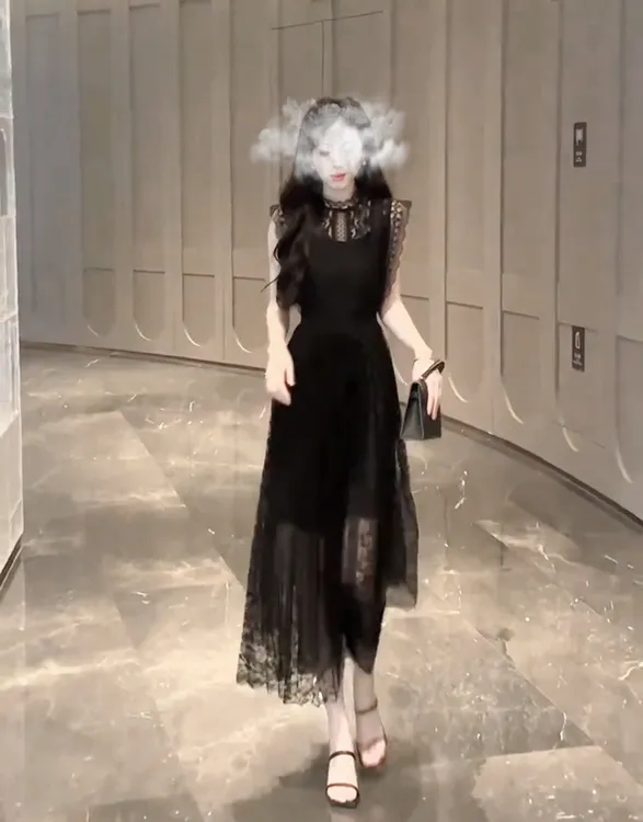 夜未眠25夏气质洋气时尚知性超美显瘦连衣裙 851#