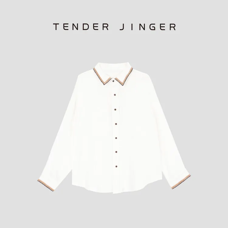 Tender Jinger经典亚麻休闲百搭衬衫+短裤（分开拍）T52YGG30409