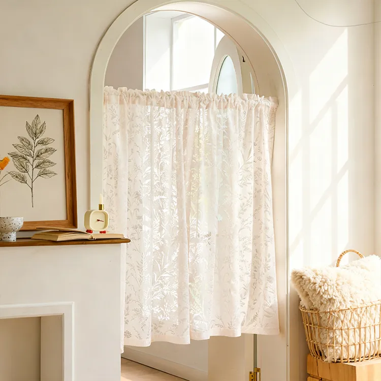 纱门帘客厅空调隔断挂帘卧室房间家用透光不透人遮挡帘窗帘免打孔