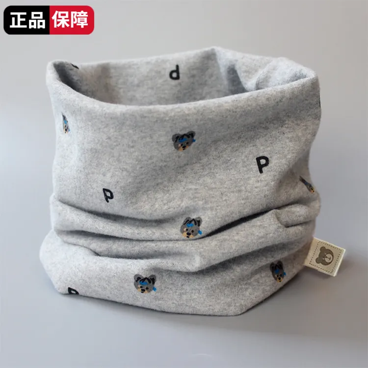 A类纯棉宝宝围脖儿童秋冬脖套男小孩冬季套头婴儿围巾防风保暖女