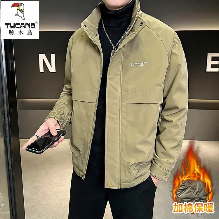 TUCANO/啄木鳥男士休闲加棉夹克外套新款时尚百搭二棉上衣外穿