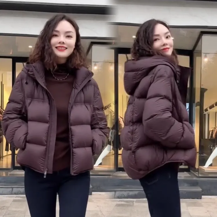 2025秋冬新款时尚显瘦气质网红高档洋气女高级百搭宽松大码棉服潮