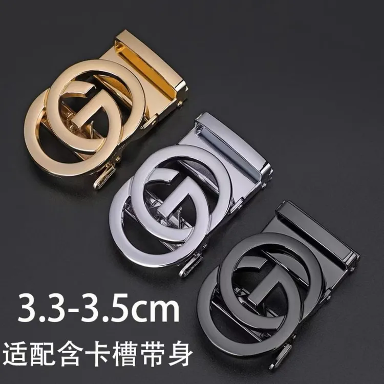 男士带扣男款皮带头腰带单扣皮带扣头自动扣百搭韩版奢侈G字扣头