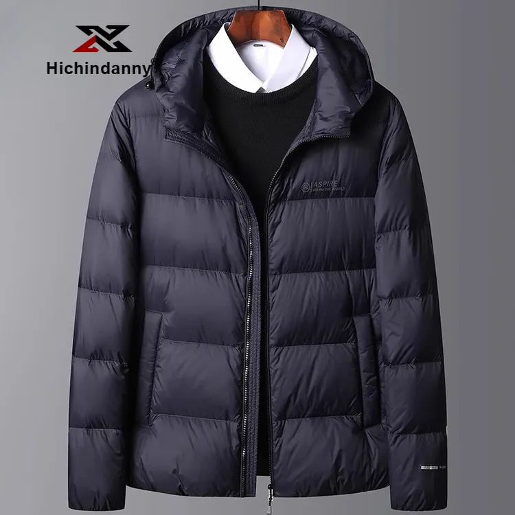 HICHIN男士防风羽绒外套冬季连帽新款加厚保暖羽绒服面包服外套
