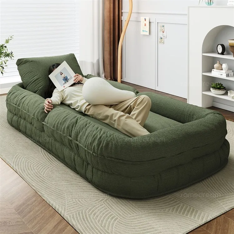 日式懒人沙发人类狗窝家用榻榻米客厅阳台折叠沙发床单人沙发椅