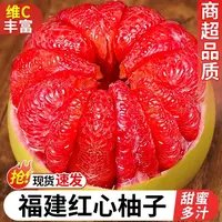 福建平和红心蜜柚老树果鲜嫩多汁皮薄肉厚当季新鲜现摘多仓发货M