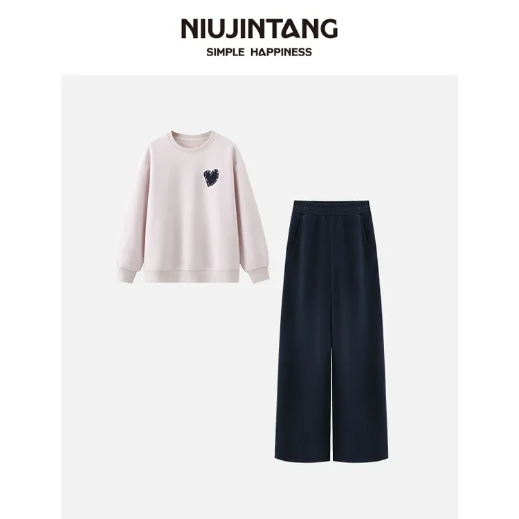 【NJT】2025秋季新款简约时尚气质休闲显瘦套装HQSS880