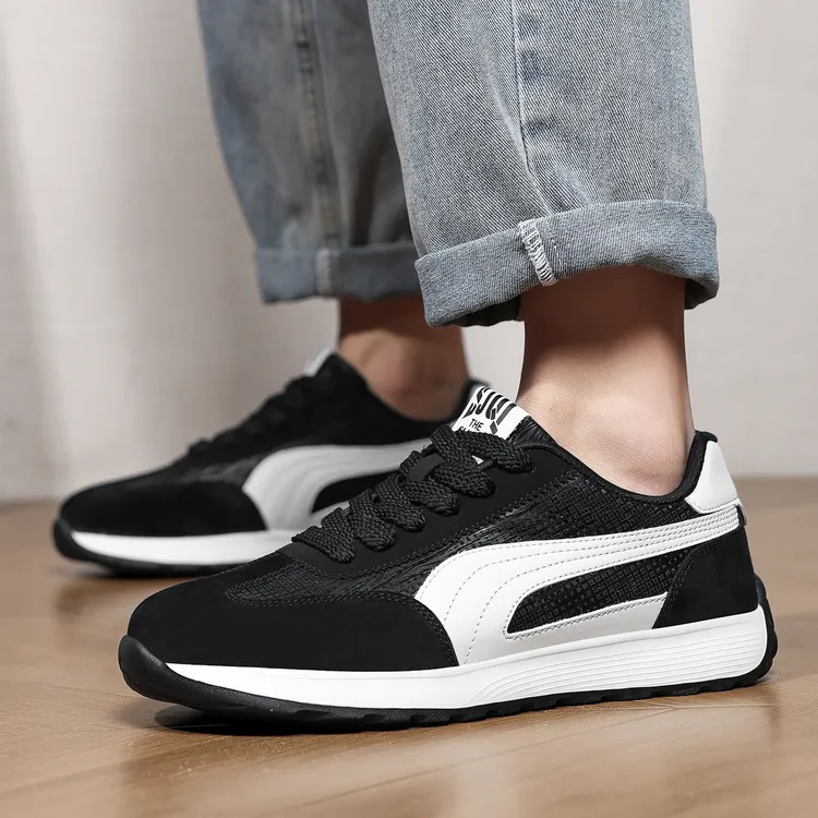 斯杰奇【8563】四季款高品质皮面阿甘鞋软底轻便舒适百搭休闲运动鞋