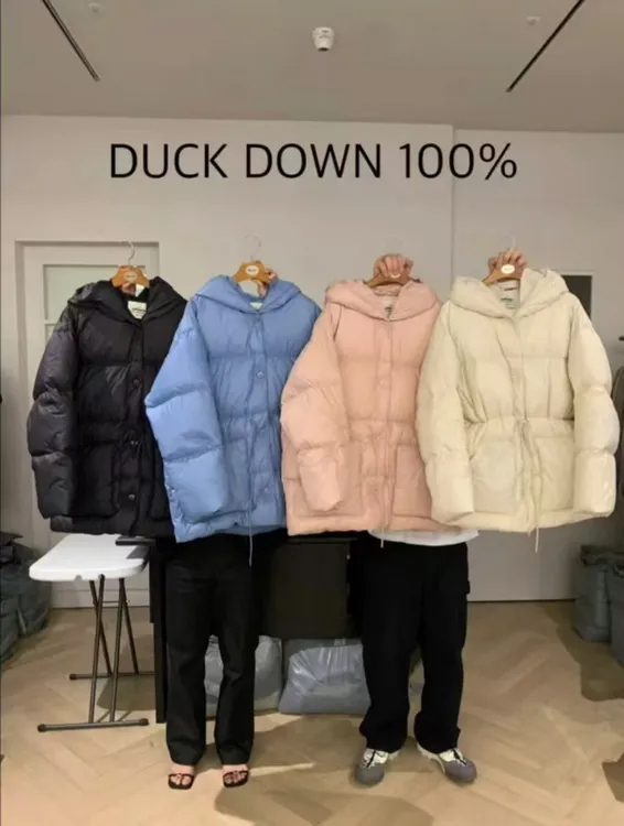 泡菜国东大门宽松版极简风连帽女装外套