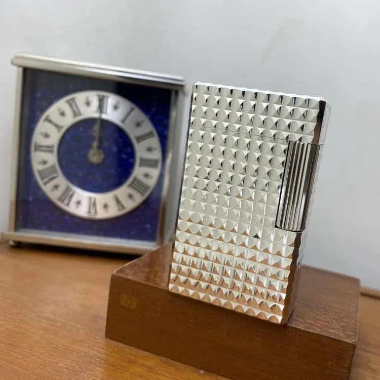 原装正品保证！法国S.T.Dupont都彭L1 银色圆点大号款打火机Ax