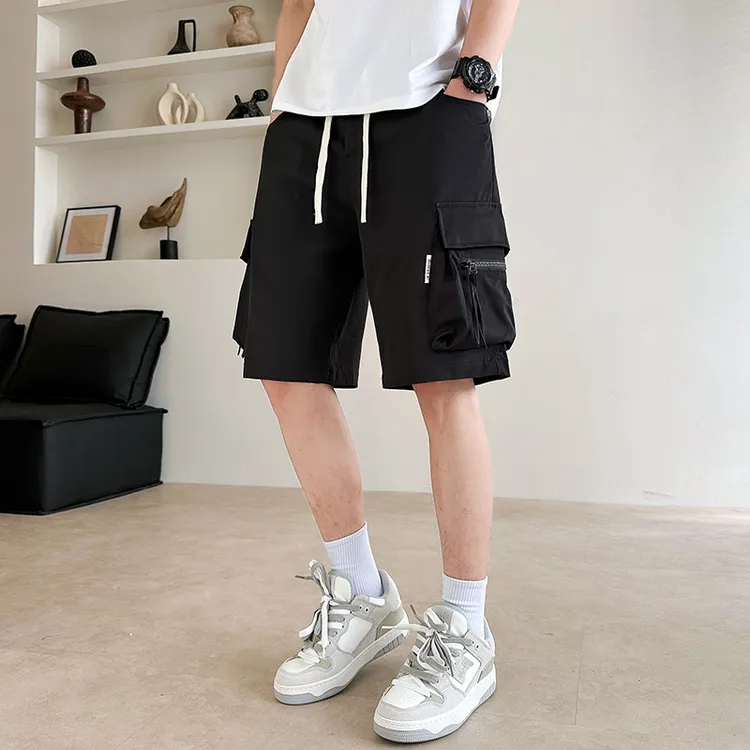 男士短裤百搭夏季宽松潮流五分裤裤子休闲裤运动直筒外穿薄款ins