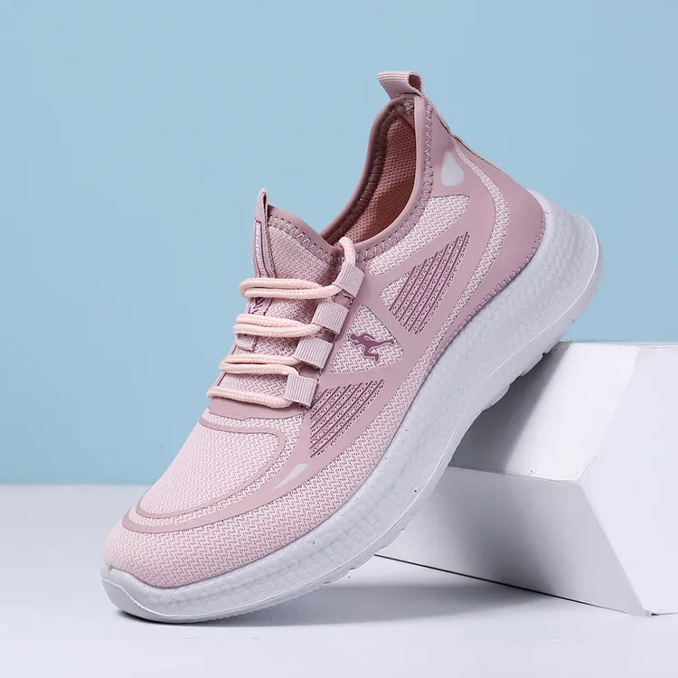 望君舒秋季新款女士运动休闲鞋软底透气舒适防滑中老年健步妈妈鞋