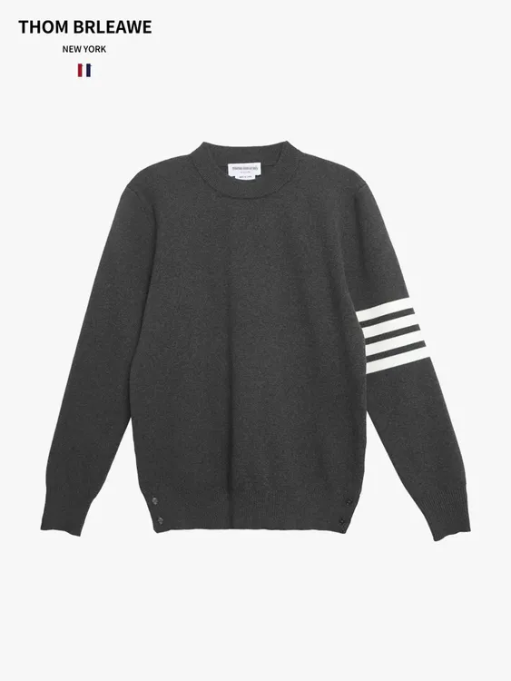 TB【官方正品】汤姆布郎THOMBRLEAWE经典老钱风圆领针织套头厚毛衣