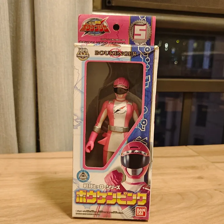 轰轰战队 冒险者 17CM 软胶 冒险粉 中古品无武器和卡片