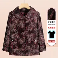 中老年女装秋装外套60岁70妈妈春秋装时尚上衣老年人衣服奶奶外衣