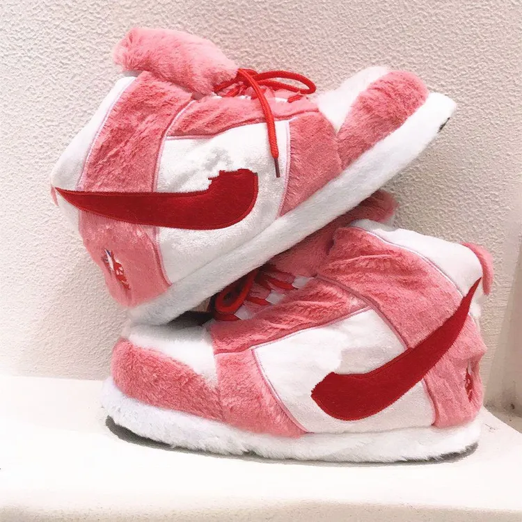 抖音恶搞aj棉拖鞋椰子小鬼回到未来家居鞋保暖情侣新年礼物