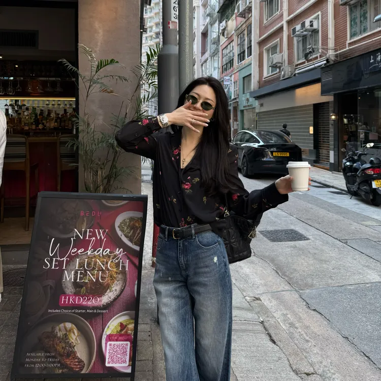 王嬛嬛MsLime25年新款【轻法】96%棉休闲百搭蓝色牛仔裤 HD2A0809