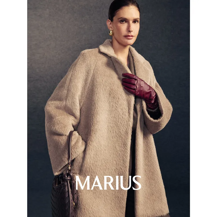 MARIUS|"德芙大衣"气场感宽松茧型翻领大衣