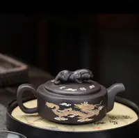 原矿卧虎藏龙变色凤鸣壶