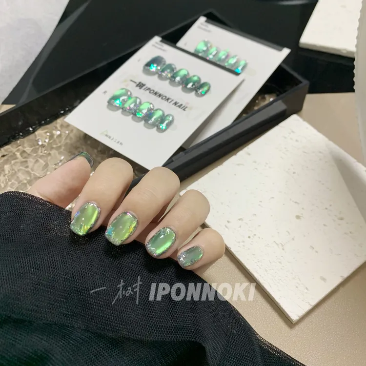 【夜影墨竹】一树家纯手工穿戴甲猫光轻奢高定穿戴美甲高级显白气质