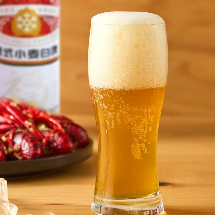 雪花生产福尔曼德式精酿啤酒原浆发酵12度白啤马口铁1L*6罐整箱