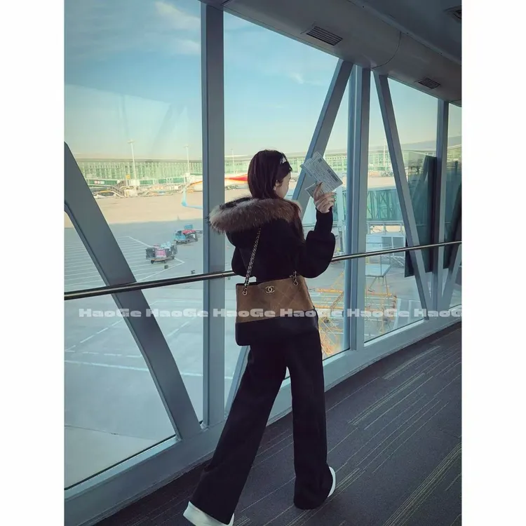 浩哥严选●机场懒人穿搭HGQ5TZ4971A外套+休闲裤套装预加厚显瘦款