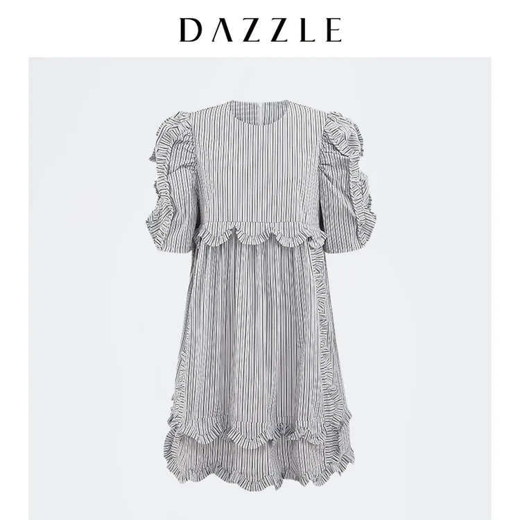 DIAMOND DAZZLE地素印花短袖连衣裙2D2O467