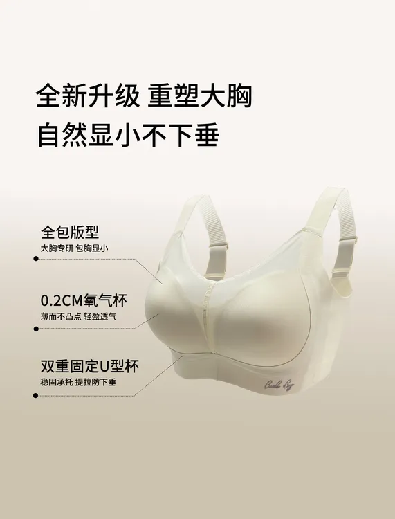 名韩舒适内衣大显小收副乳防下垂无痕内衣全包固定杯防抖