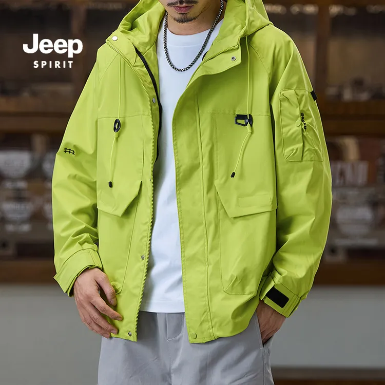 吉普三合一冲锋衣男士2025秋季新款户外运动夹克男防水登山外套女