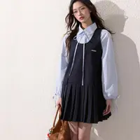 【莹莹推荐】秋季穿搭衬衫学院风套装女2025新款小个子连衣裙两件套