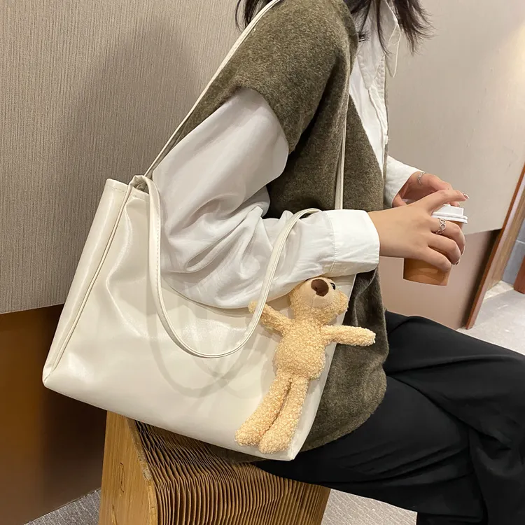 包包女2025新款潮韩版潮流单肩包大容量简约托特包手提大包腋下