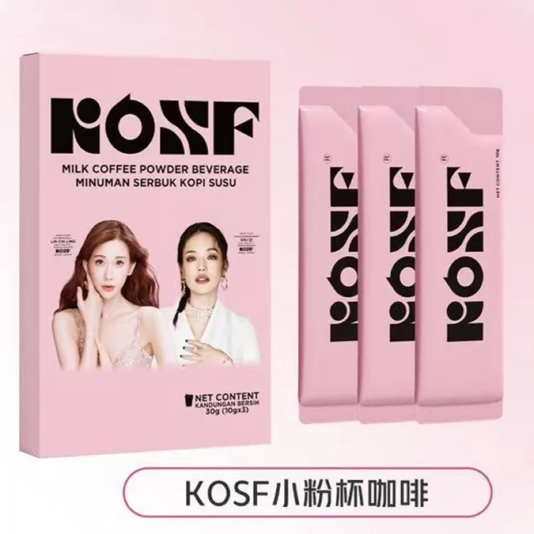 官方正品KOSF燃咔咖啡梨果仙人掌咖啡固体饮料小粉杯速溶微商同款