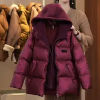 【现货】90白鸭绒假两件连帽羽绒服亲子中大童男童羽绒服YG6609