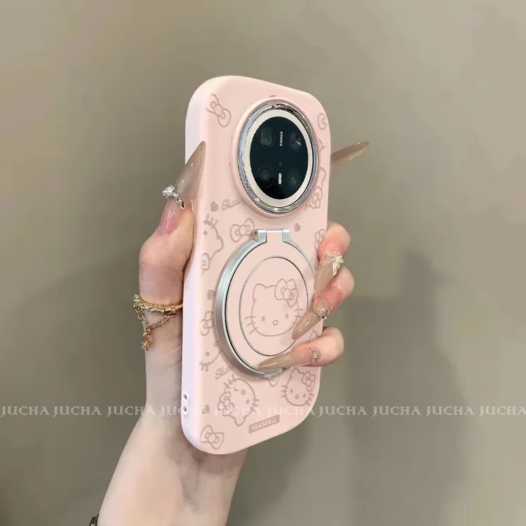 线条凯蒂适用华为mate70手机壳硅胶可爱HUAWEImate60pro+情侣款50