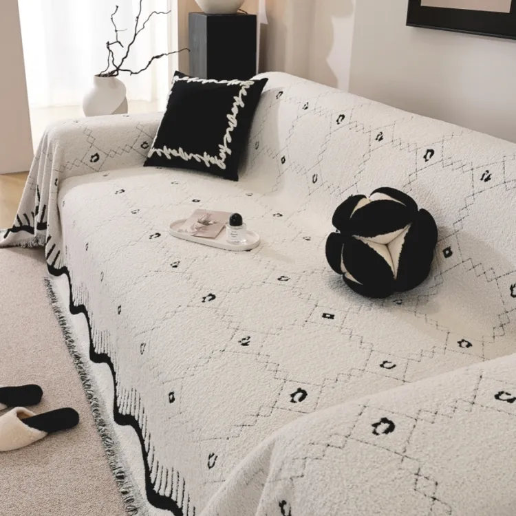 高级感沙发盖布四季通用防滑全包直排沙发套罩巾沙发布网红全盖