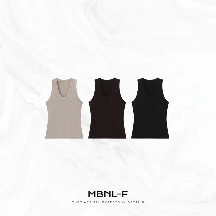 MBNL-F“U领羊毛背心” 羊毛定织日常必备极简背心 秦磊XM-XBX2702