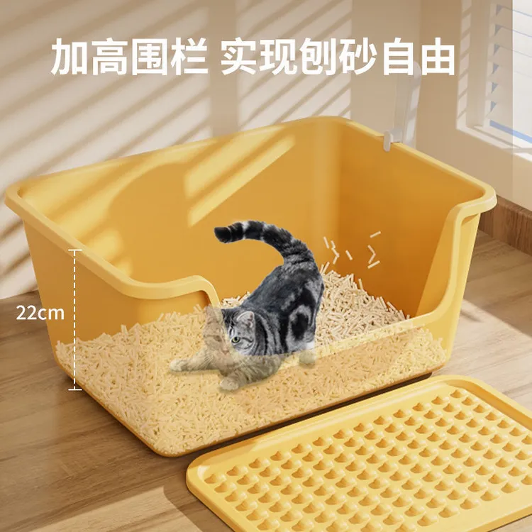 猫砂盆厕所防外溅缅因猫巨大超大号猫沙特大闭式半封大号盆子