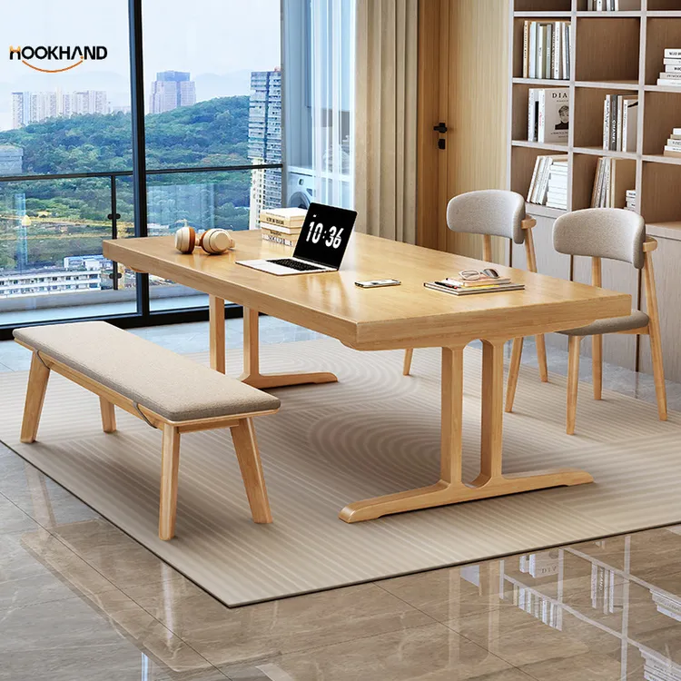 实木大长书桌家用办公长条桌工作台双人学习桌去客厅化桌子厂批