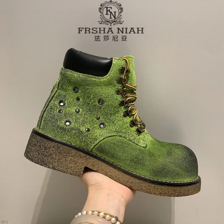 【马丁靴】法莎尼亚秋冬新款户外增高英伦风复古潮流男士干净感男鞋