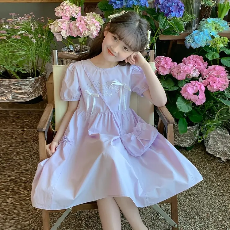 女童夏装连衣裙2025新款洋气时髦儿童装夏季裙子女孩小女童连衣裙