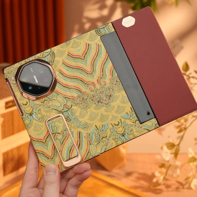 适用华为MateXT非凡大师手机壳翻盖腕带旋转支架中轴双铰链保护套