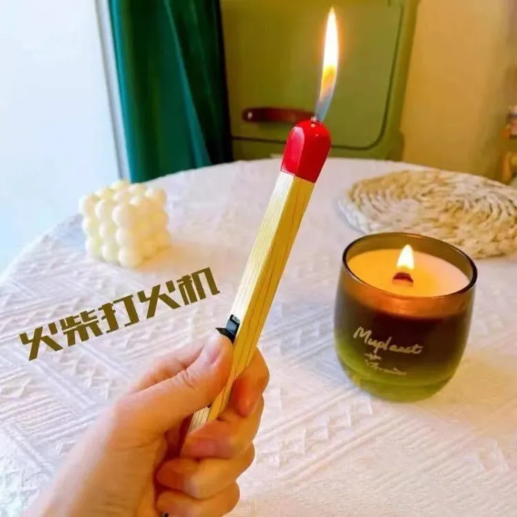 【新疆北京包邮】火柴棒打火机创意充气超大号巨型火柴棒香薰点火器